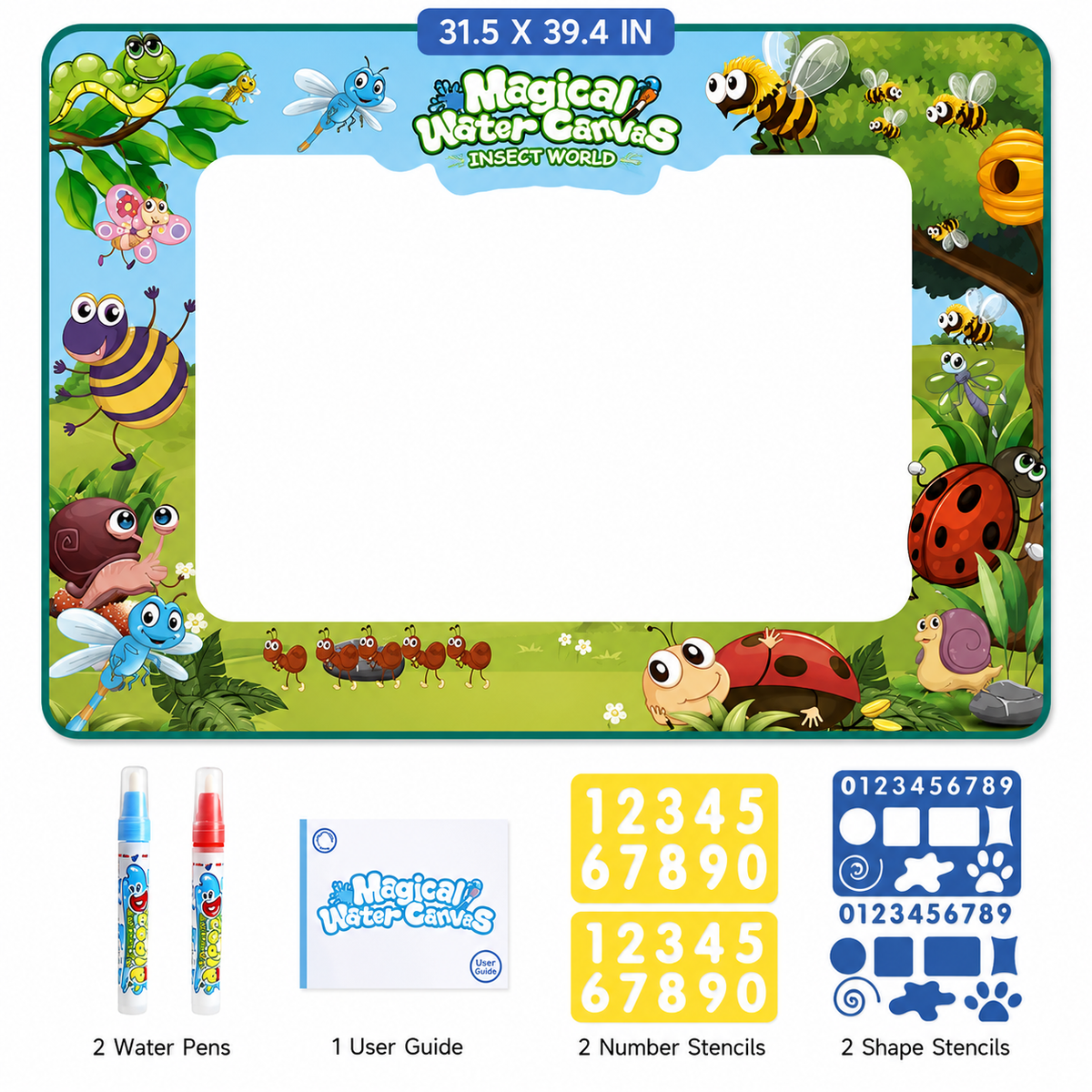 Reusable Water Doodle Mat for Kids